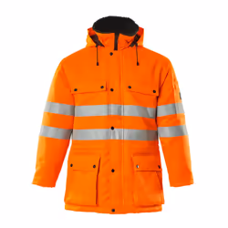 MASCOT 00510-660-14 Parka Jacket, Jacket, Any gender, Orange, 4XL, 5 pockets, Cotton, Polyester