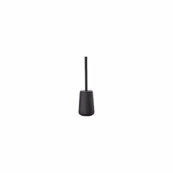 Nova One Toilet Brush, Stoneware with Soft Touch Coating, Steel, Black
