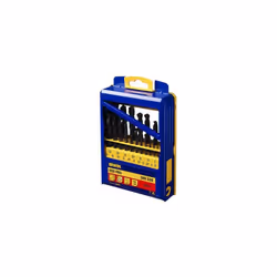 IRWIN METAL DRILL BIT HSS DIN-338 SET 19pcs. 1.0 - 10.0mm in 0.5mm increments