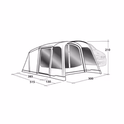 Outwell Blossburg 380 Air Driveaway Awning
