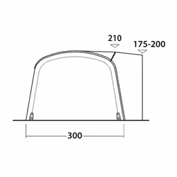 Outwell Blossburg 380 Air Driveaway Awning