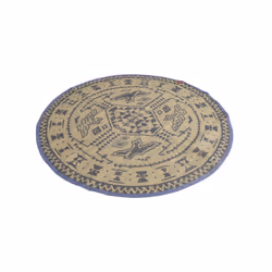 Easy Camp Moonlight Round Carpet, Carpet, Polypropylene (PP), Beige, Grey, 150 cm, 650 g, 1 pc(s)