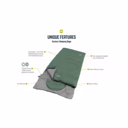 Outwell Contour Sleeping Bag (LH) - Midnight Black