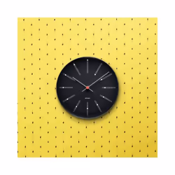 Arne Jacobsen Watches Bankers Mechanical clock Round Black