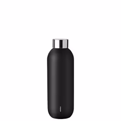 Stelton Keep Cool, 0.6 L, Black, Stainless steel, 12 h, 24 h, 75 mm