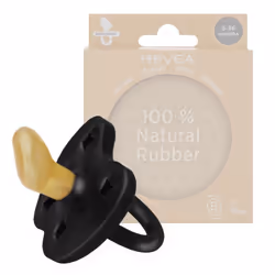 Natural Rubber Dummy Pacifier Orthodontic 3-36 Months Single-Pack (Outer Space Black)