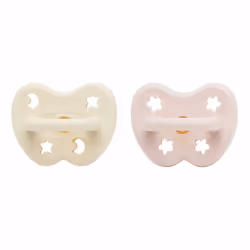 HEVEA 250331 baby pacifier Classic baby pacifier Orthodontic Rubber Pink, White