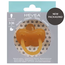 HEVEA 4037, Classic baby pacifier, Rubber, Boy/Girl, 1 pc(s)