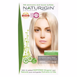 Light Ash Blonde 10.2 - Natural Hair Dye with No Ammonia