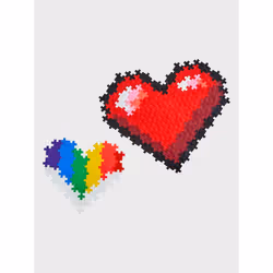 Plus-Plus Hearts Block puzzle 250 pc(s) Shapes - Additional view 4