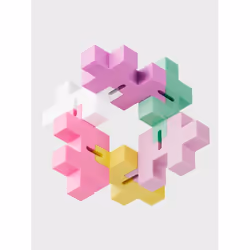 Plus-Plus HEXEL Bubblegum 3D puzzle 6 pc(s) Art