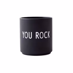 Design Letters You Rock, Single, Black, Porcelain, Cup, Universal, 1 pc(s)