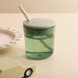 Kids Drinking Glass Set of 2 | Sippy Cup for Kids | Baby Cup Drop Safe | Drinking Glass for Toddler | Kids Tumbler BPA/BPS Free | Training Cup | Open