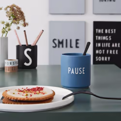 Design Letters Pause cup Blue Universal 1 pc(s)