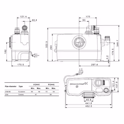 Grundfos Sololift2 WC-1 Macerator Waste Pump Professional Heavy Duty 97775329