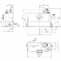 Grundfos Sololift2 WC-3 Macerator Waste Pump Professional Heavy Duty 97775330