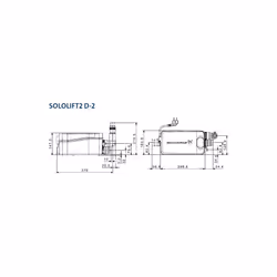 Grundfos Sololift2 D-2 Macerator Waste Disposal Pump Heavy Duty Compact 97775333