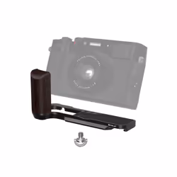 For Fujifilm X100VI PULUZ 1/4 inch Vertical Shoot Quick Release L Plate Bracket Base Holder (Black)