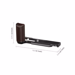 For Fujifilm X100VI PULUZ 1/4 inch Vertical Shoot Quick Release L Plate Bracket Base Holder (Black)