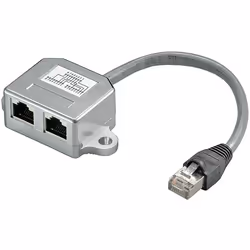 Microconnect MPK420, 0.2 m, Cat5e, F/UTP (FTP), RJ-45, 2 x RJ-45, Grey