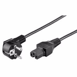 Microconnect PE010419, 2 m, C15 coupler, 250 V, 10 A