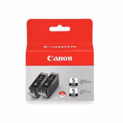 This exclusive Canon PGI-5 Twin Pack includes two individual ink tanks of the specially formulated PGI-5 Pigment Black Ink Ta ...