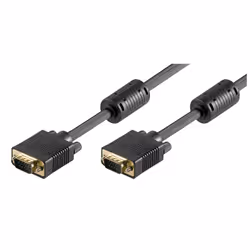 Microconnect MONGG2FB, 2 m, VGA (D-Sub), VGA (D-Sub), Black, Male/Male, 150 g