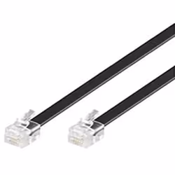 Microconnect MPK110B, 10 m, RJ12, RJ12, Transparent, Male, Male