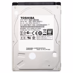 Toshiba 500GB 2.5'', 500 GB, 5400 RPM, 8 MB, 2.5", Serial ATA