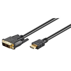 Microconnect HDM1918105 video cable adapter 0.5 m HDMI DVI-D Black