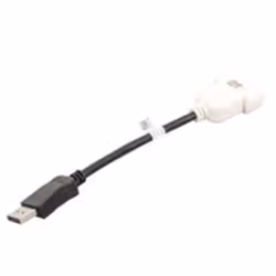 DELL DisplayPort/DVI-D Black. White