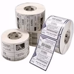 Zebra Z-Perform 1000T, White, Self-adhesive printer label, Die-cut label, Roll, Paper, Thermal transfer