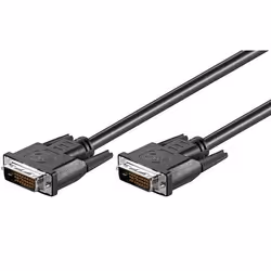 Microconnect MONCC05, 0.5 m, DVI-D, DVI-D, Male, Male, Black