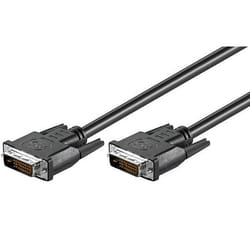 Microconnect MONCC05 DVI cable 0.5 m DVI-D Black