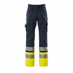 MASCOT 12379-430-0117-82C58, Pants, Any gender, 82C58, 0117 - Navy/Hi-Vis Yellow, 1080 mm, 82 cm