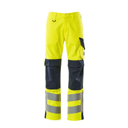 MASCOT 13879-216-17010 Pants Navy, Yellow