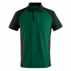 MASCOT 50569-961-0309, Shirt, Man, Black, Green, S, Cotton, Polyester, 210 g/m²