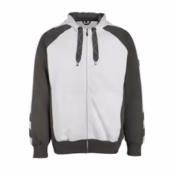 MASCOT 50566-963-0618, Hoody, Man, Anthracite, White, S, Cotton, Polyester, 340 g/m²