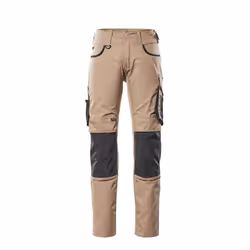 MASCOT 13079-230-5509-82C68, Pants, Man, 82C68, 5509 - Light Khaki/Black, 1330 mm, 82 cm