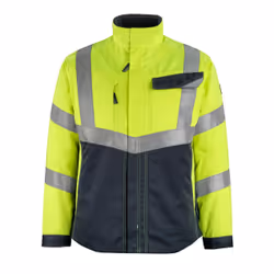 MASCOT 15509-860-17010, Jacket, Man, Black, Yellow, L, Cotton, Polyester, 290 g/m²