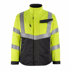MASCOT 15509-860-1709, Jacket, Man, Black, Yellow, XXL, Cotton, Polyester, 290 g/m²