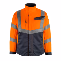 MASCOT 15509-860-14010, Jacket, Man, Black, Orange, L, Cotton, Polyester, 290 g/m²