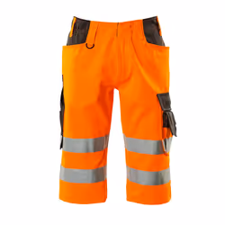 MASCOT 15549-860-1418, Shorts, Any gender, Anthracite, Orange, Laos, Cotton, Polyester, 290 g/m²