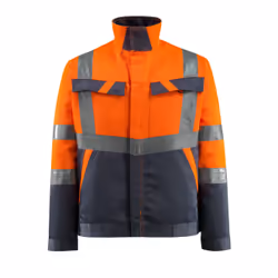 MASCOT 15909-948-14010, Jacket, Any gender, Navy, Orange, 3XL, Cotton, Polyester, 250 g/m²