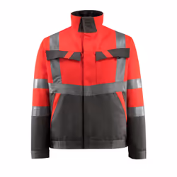 MASCOT 15909-948-22218, Jacket, Any gender, Anthracite, Red, Cotton, Polyester, 250 g/m², 20%