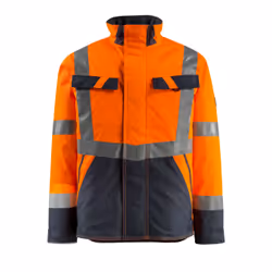 MASCOT 15935-126-14010, Jacket, Man, Navy, Orange, XXL, Polyester, 190 g/m²