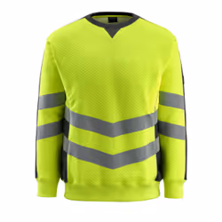 MASCOT 50126-932-1709, Shirt, Man, Black, Yellow, M, Cotton, Polyester, 310 g/m²