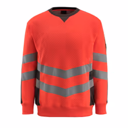 MASCOT 50126-932-22218, Shirt, Man, Anthracite, Red, L, Cotton, Polyester, 310 g/m²