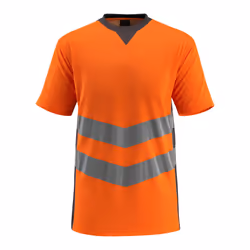 MASCOT 50127-933-1418, T-shirt, Adult, Male, Anthracite, Orange, Monochromatic, M