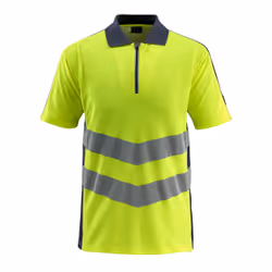 MASCOT 50130-933-17010, Shirt, Any gender, Navy, Yellow, S, China, Cotton, Polyester